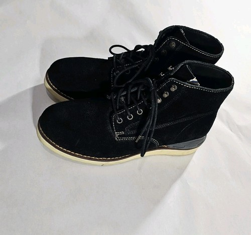 Visvim black suede virgil - black, folk